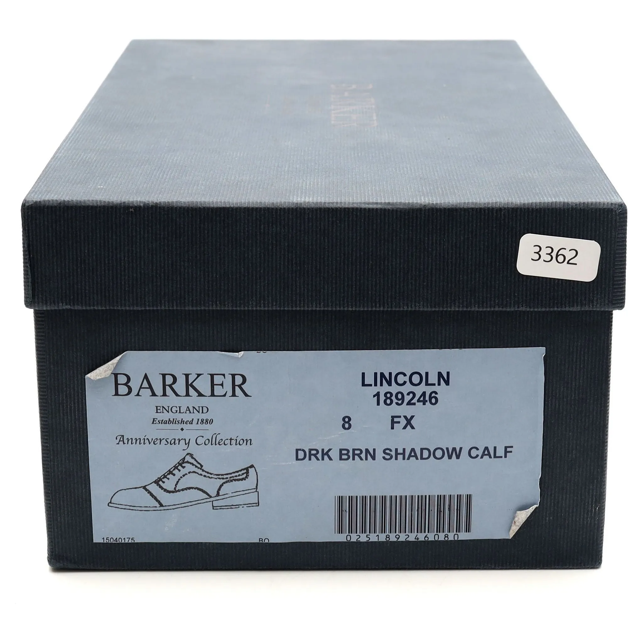 'Lincoln' Dark Brown Leather Oxford UK 8 FX