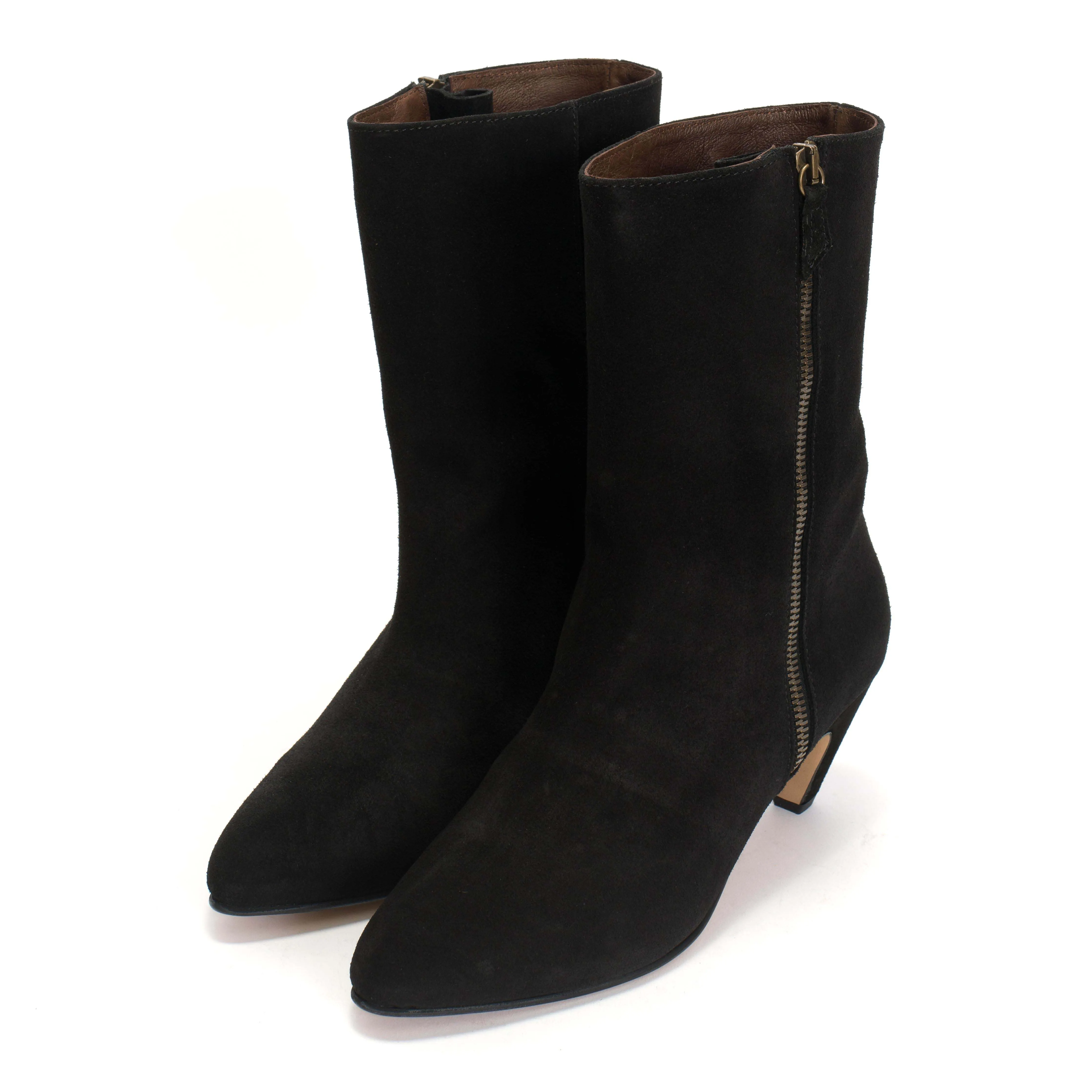 Livianna 50 stiletto Calf Suede Black