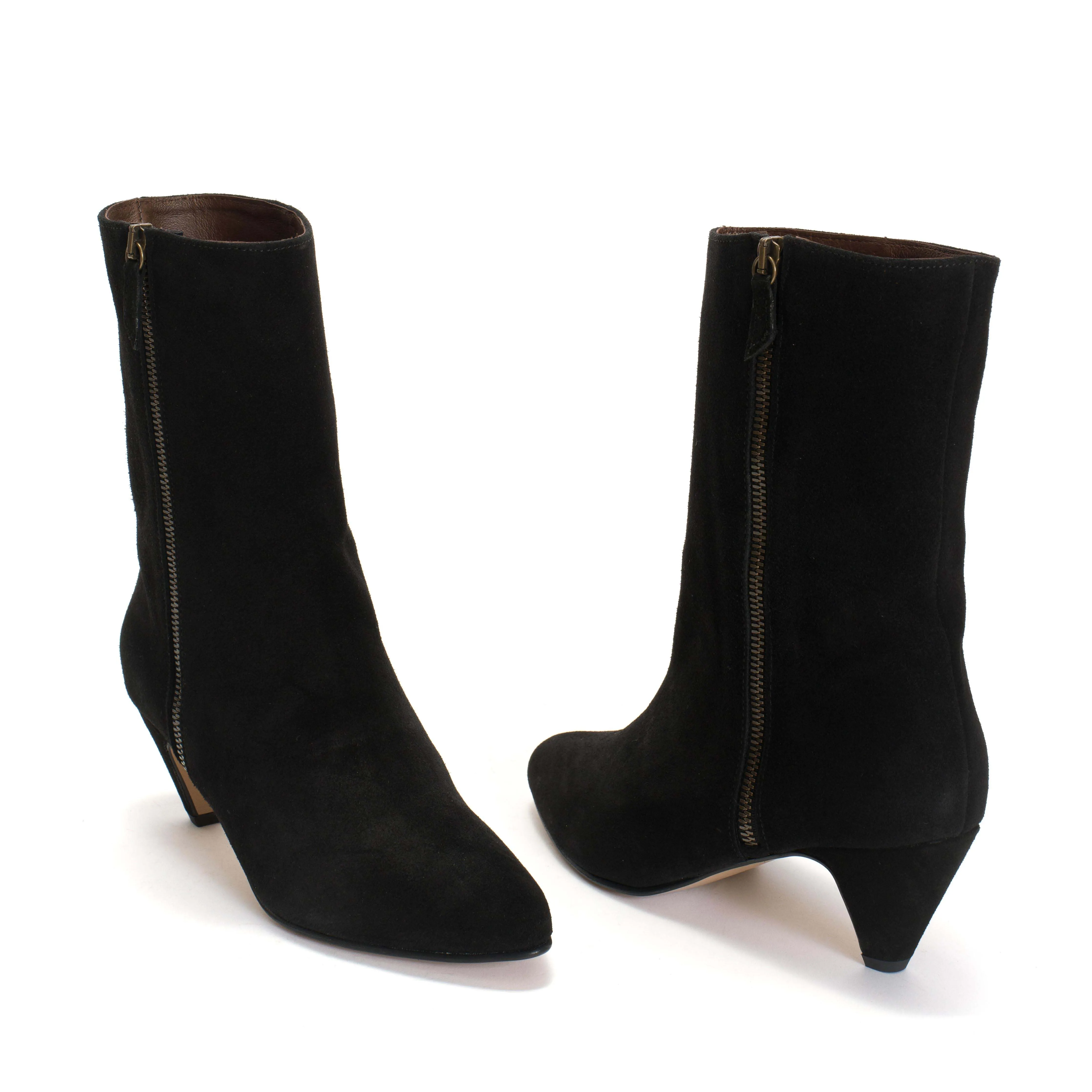 Livianna 50 stiletto Calf Suede Black