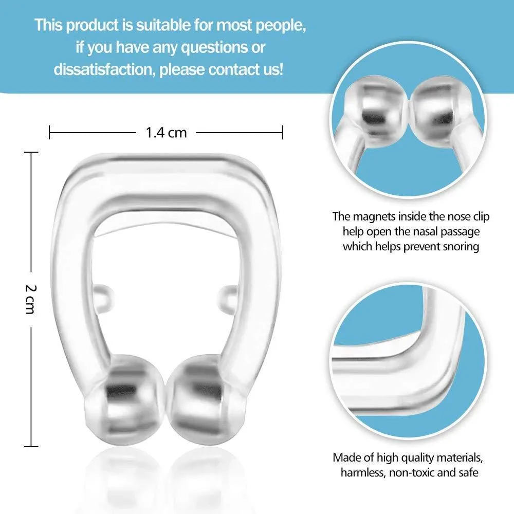 Magnetic Anti Snore Device Nose Clip Sleeping Aid Guard Snore Stopper Night Device For Men & women