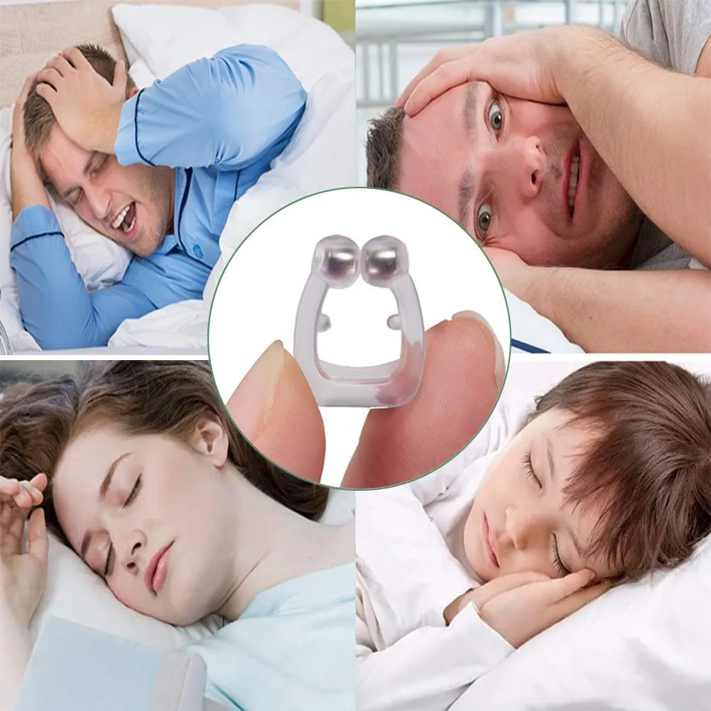 Magnetic Anti Snore Device Nose Clip Sleeping Aid Guard Snore Stopper Night Device For Men & women