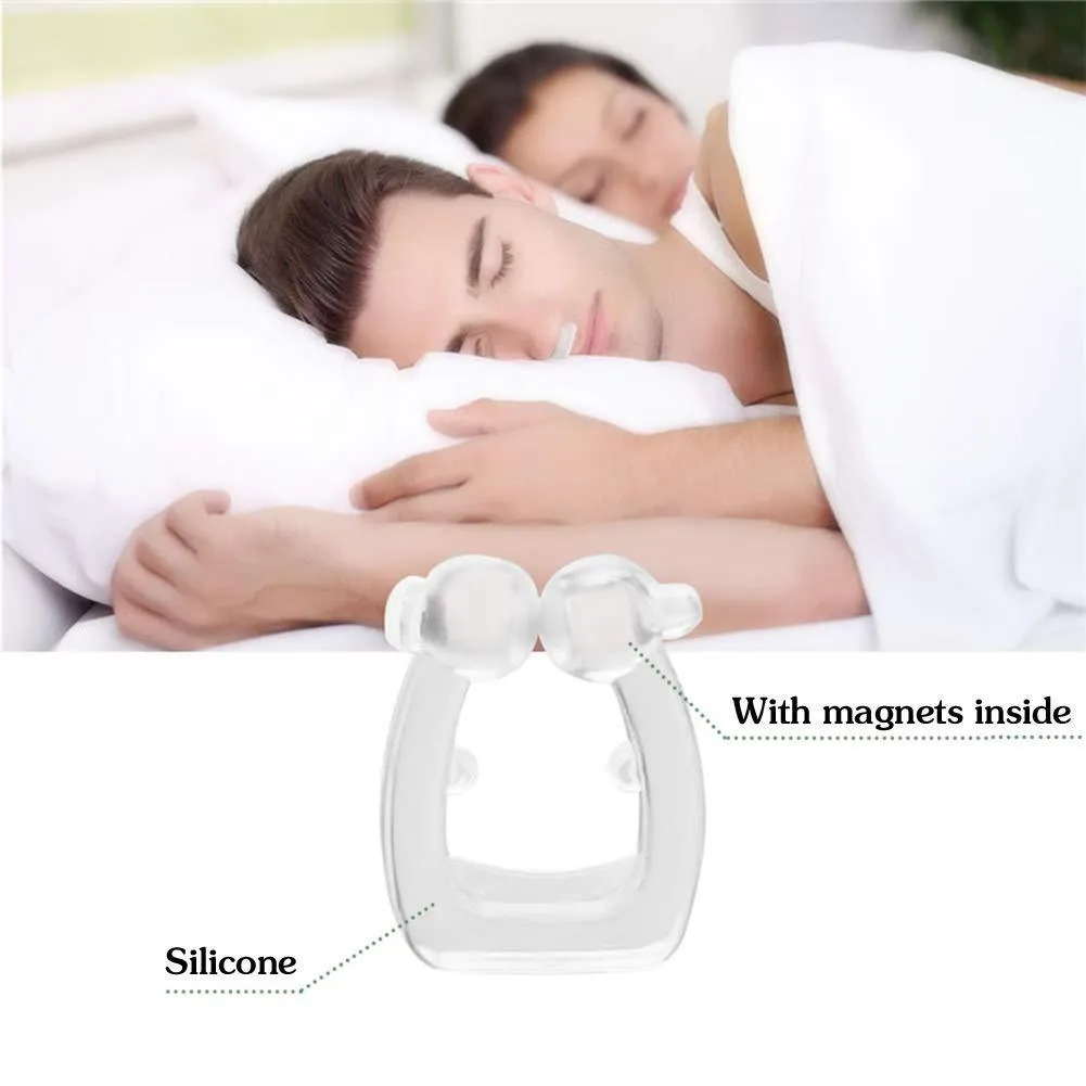Magnetic Anti Snore Device Nose Clip Sleeping Aid Guard Snore Stopper Night Device For Men & women