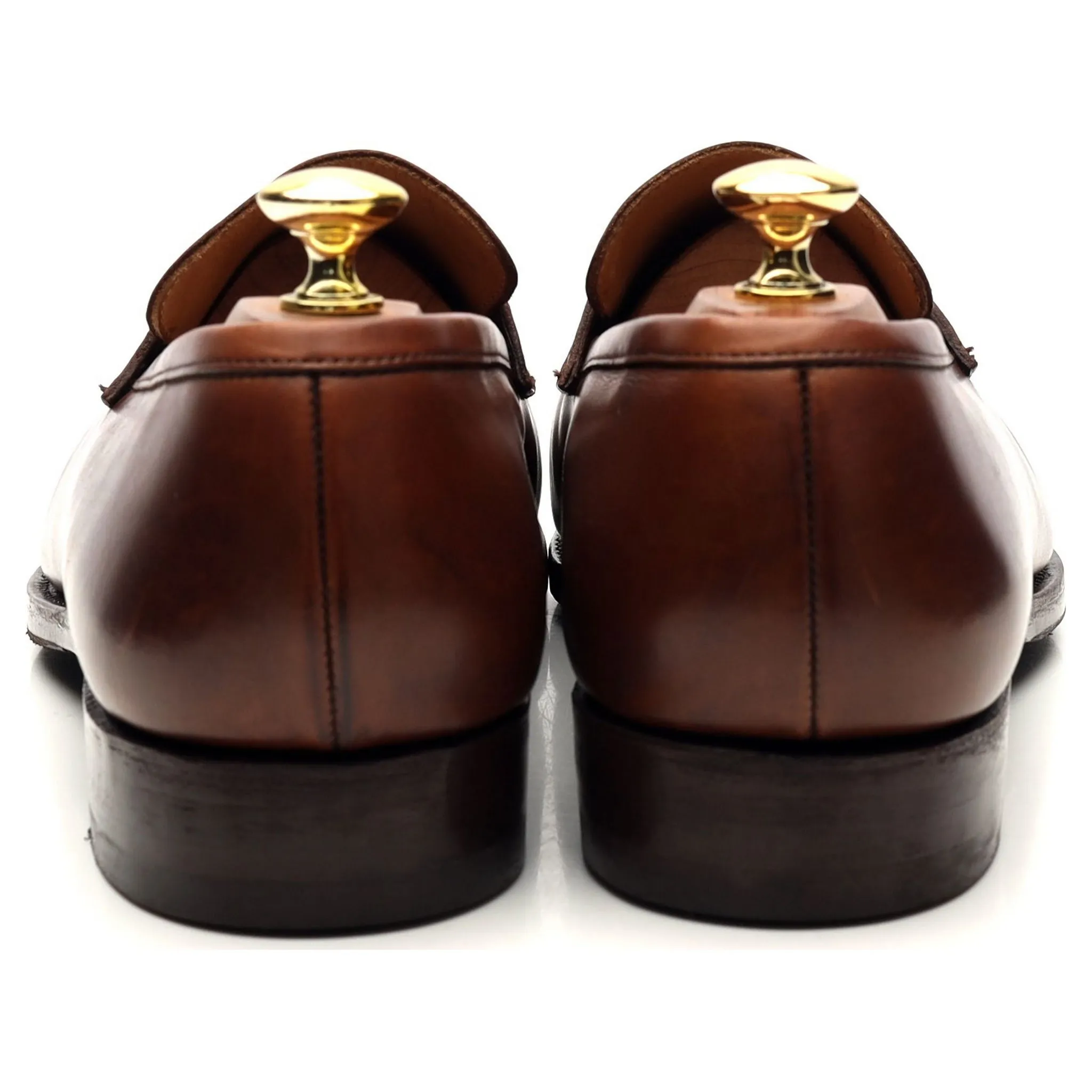 Merton Mens Premium Brown Leather Loafers, Size UK 8.5 E