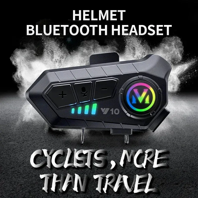 Motorcycle Bluetooth Headset - Waterproof & Long Battery Life