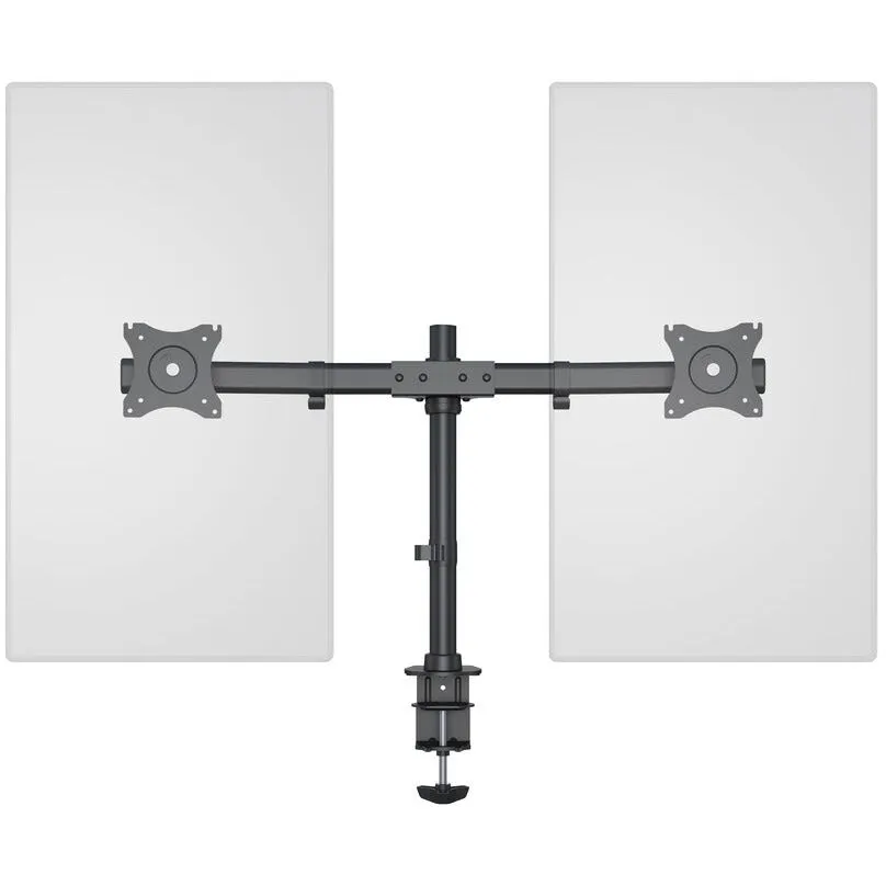 Multibrackets M Deskmount Basic Dual Mounting Kit for LCD Display - Black | 7350073733309