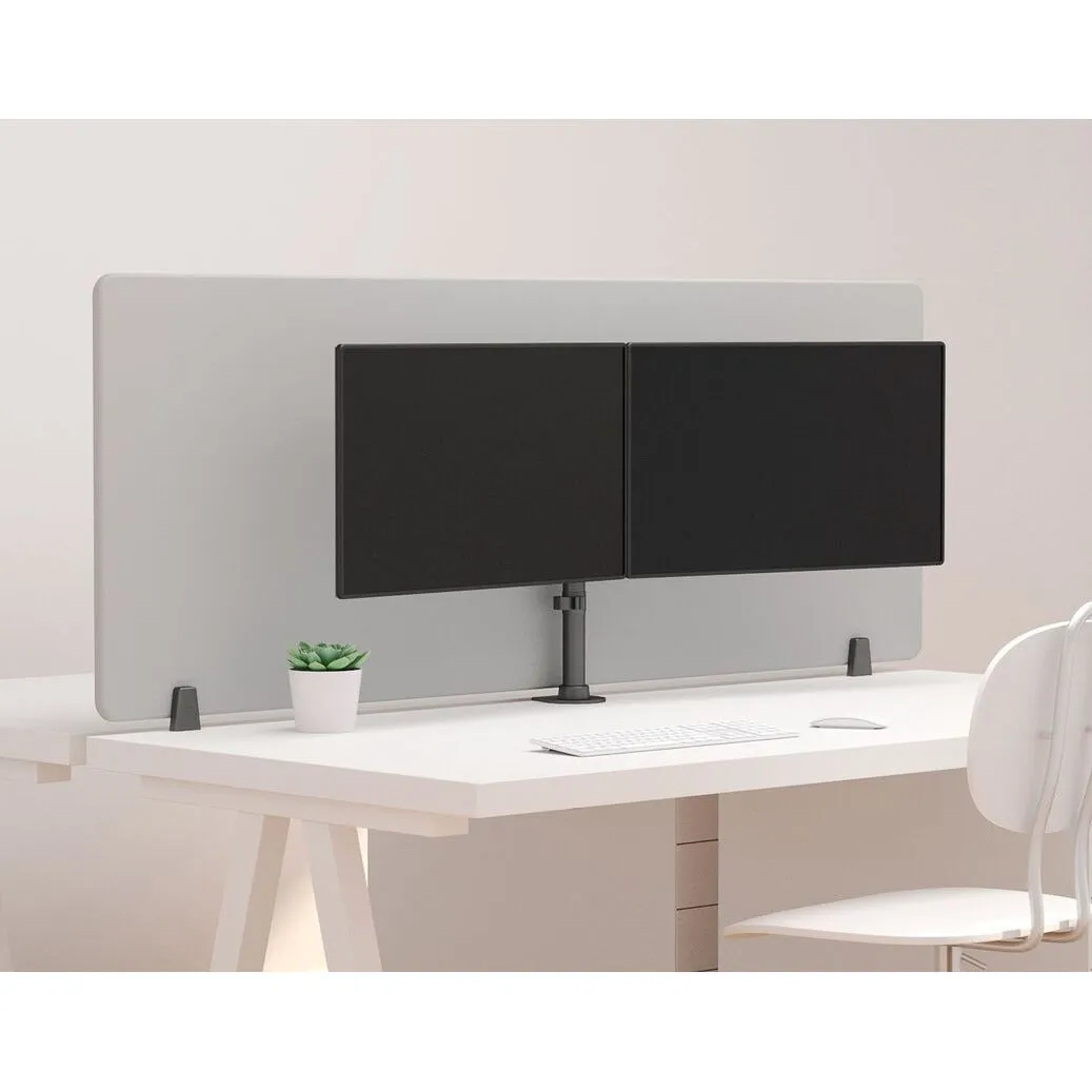 Multibrackets M Deskmount Basic Dual Mounting Kit for LCD Display - Black | 7350073733309