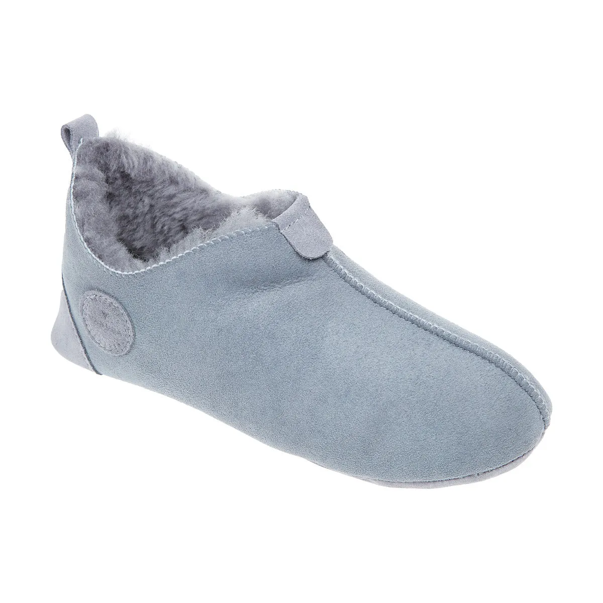 OXFORD GREY women's sheepskin slippers