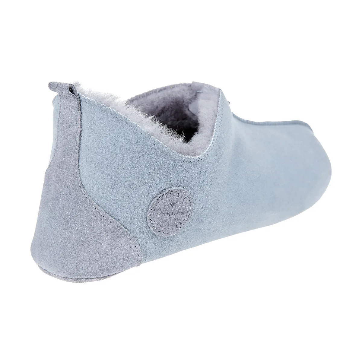 OXFORD GREY women's sheepskin slippers