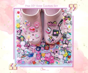 Pink DIY Shoe Charms Set