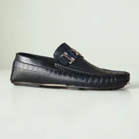 Plain Casual Black Loafer for men