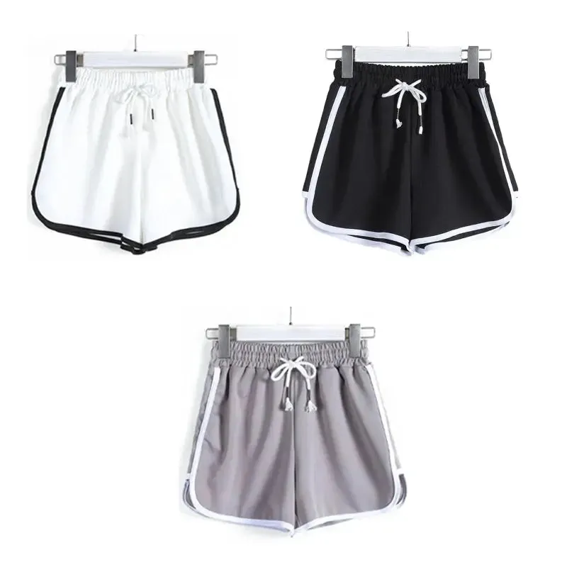 Plus Size Athletic Shorts Drawstring Yoga Dance Dolphin Short Pants