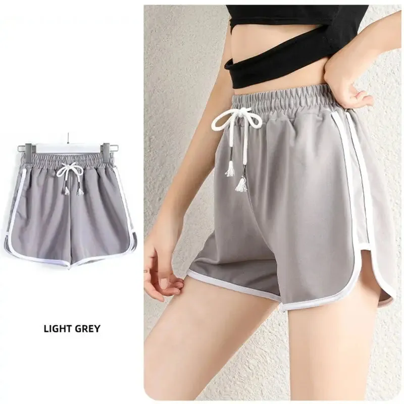 Plus Size Athletic Shorts Drawstring Yoga Dance Dolphin Short Pants