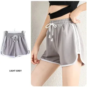 Plus Size Athletic Shorts Drawstring Yoga Dance Dolphin Short Pants