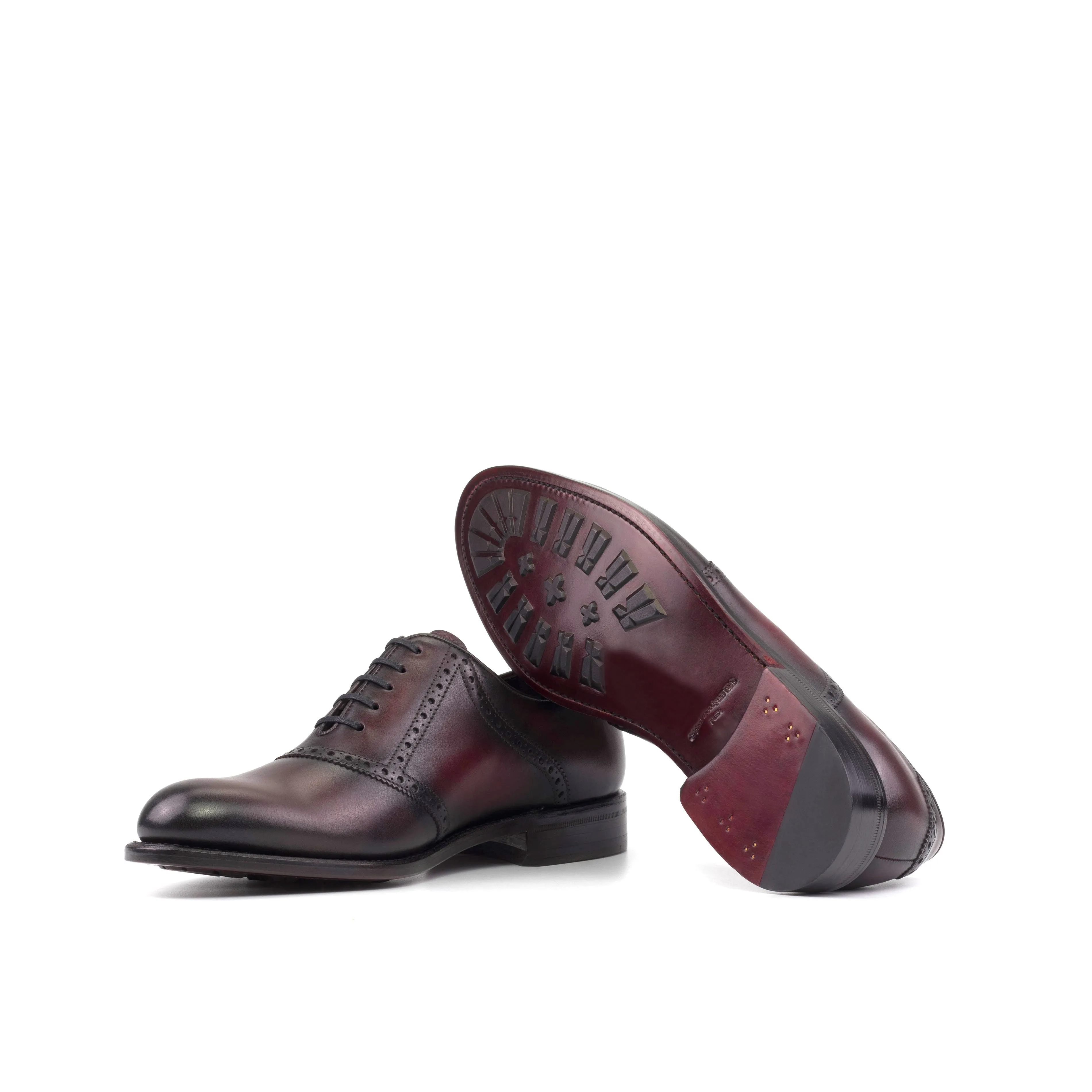 SADDLE SHOES BURGUNDY (TRADITIONAL-Z1)