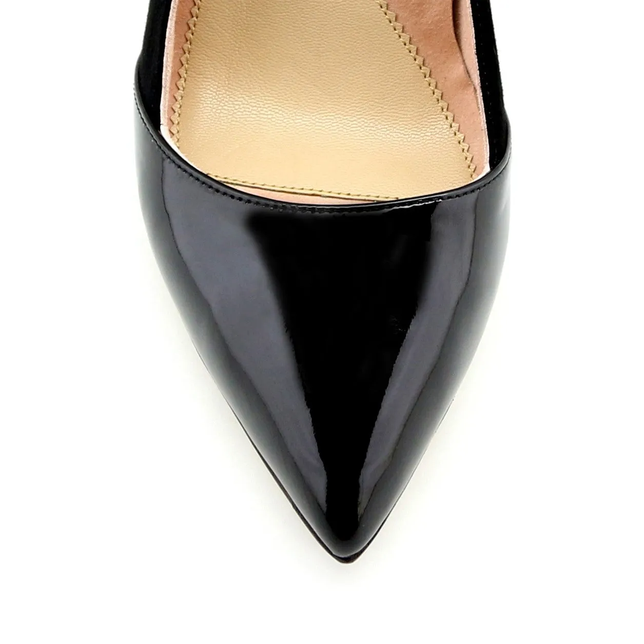 [SAMPLE] Black Patent / Black Suede Combo Pump