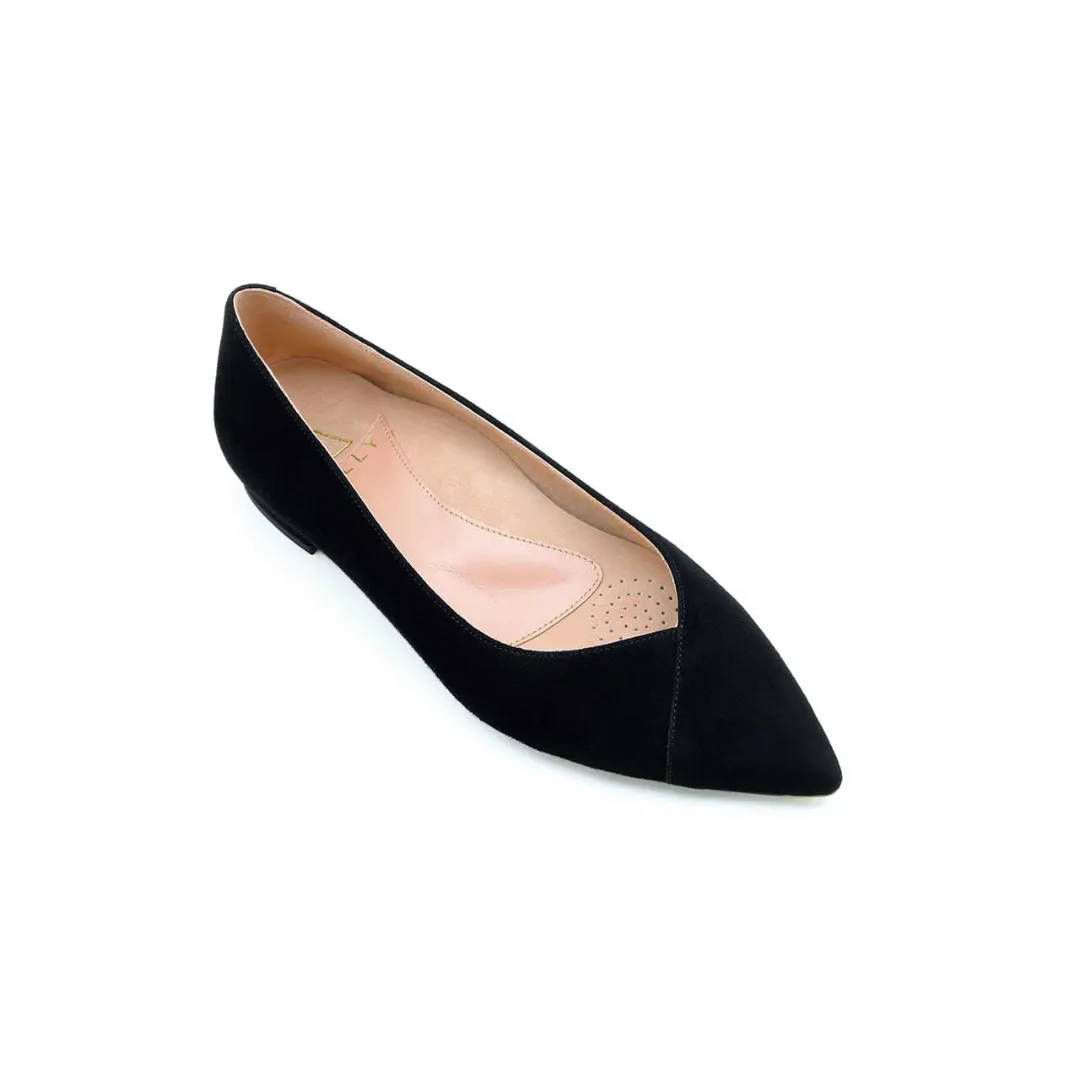 [SAMPLE] Black Suede Forever Flat
