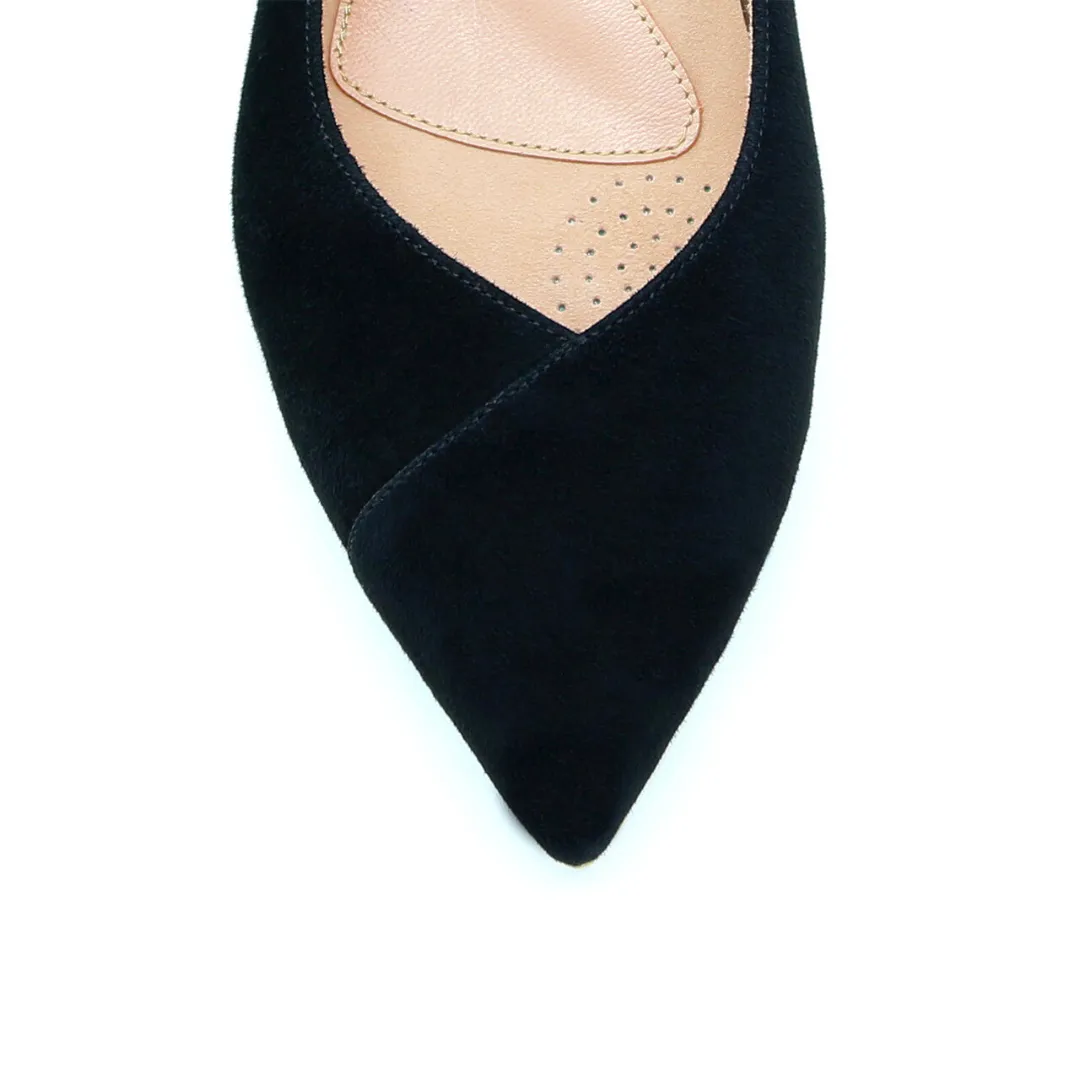 [SAMPLE] Black Suede Forever Flat