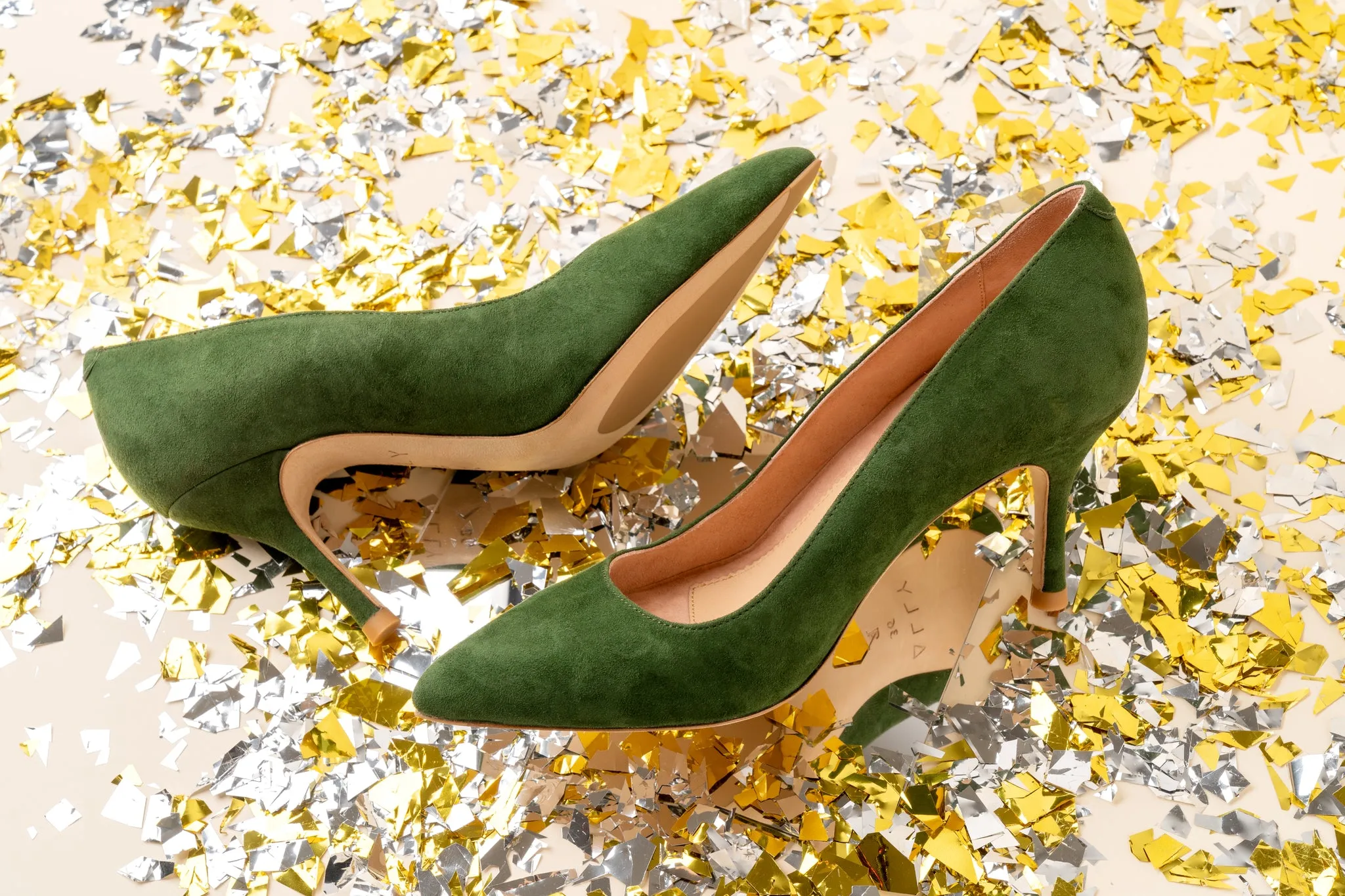 [SAMPLE] Emerald Suede Pump