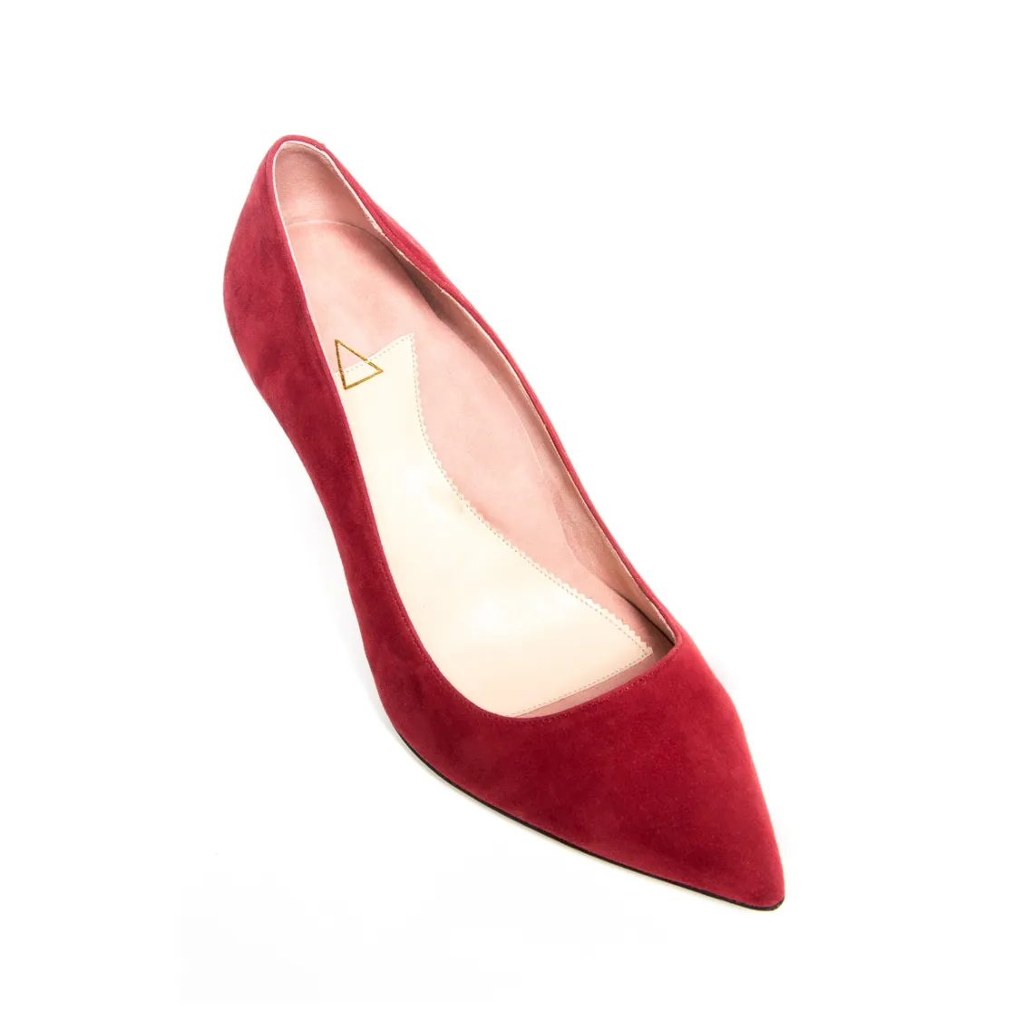 [SAMPLE] Gutsy Garnet Suede Pump