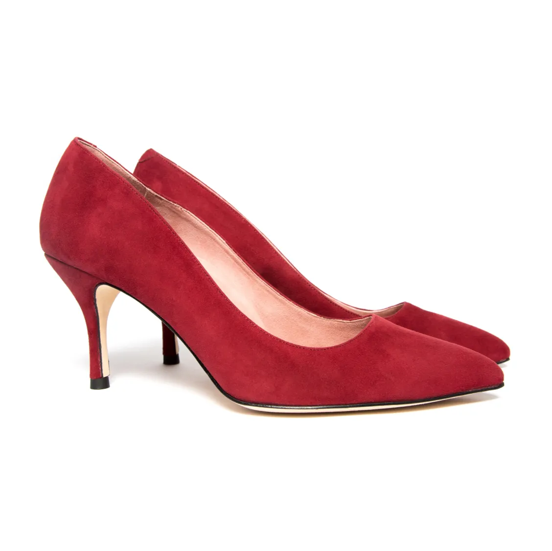[SAMPLE] Gutsy Garnet Suede Pump