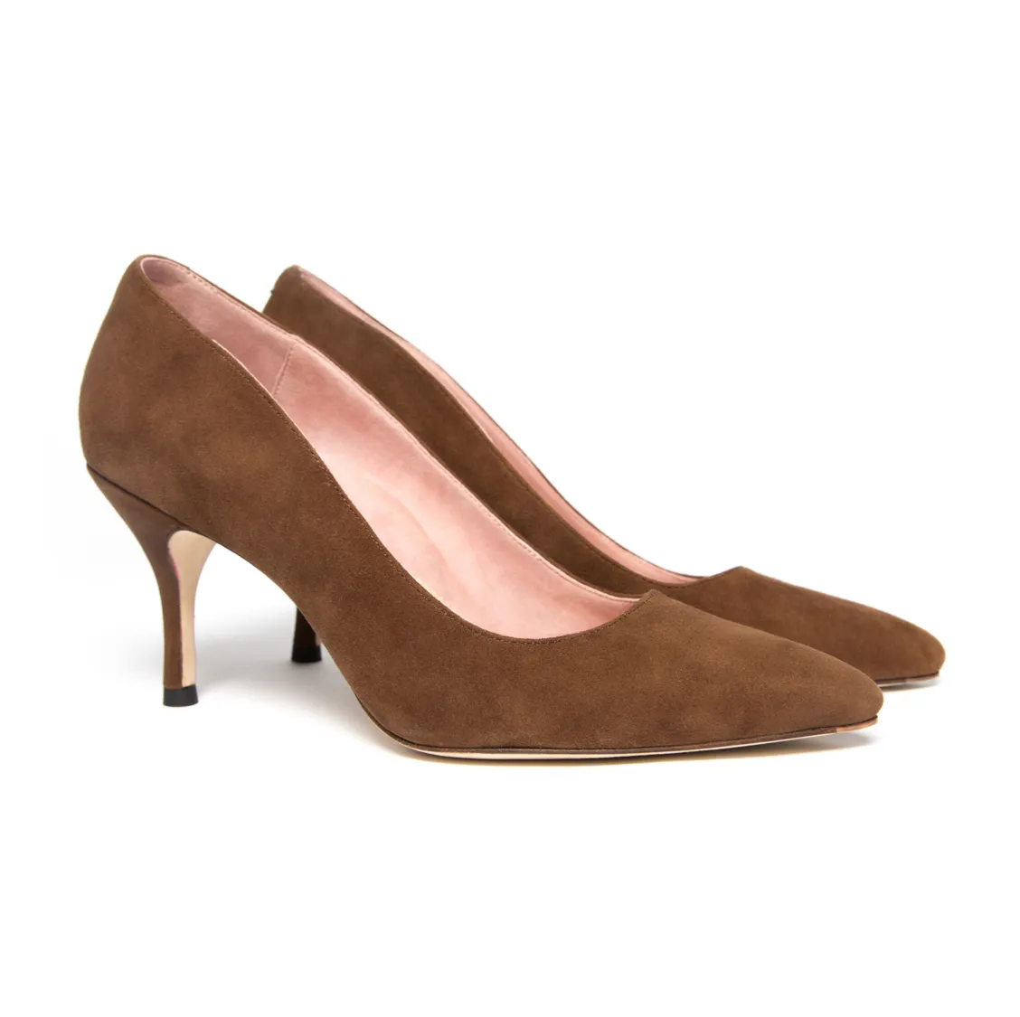 [SAMPLE] Moxie Mocha Suede Pump