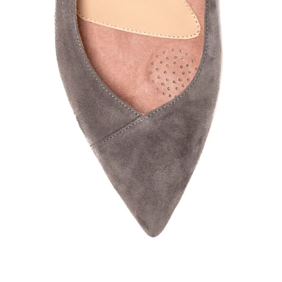 [SAMPLE] Seize the Gray Suede Flat