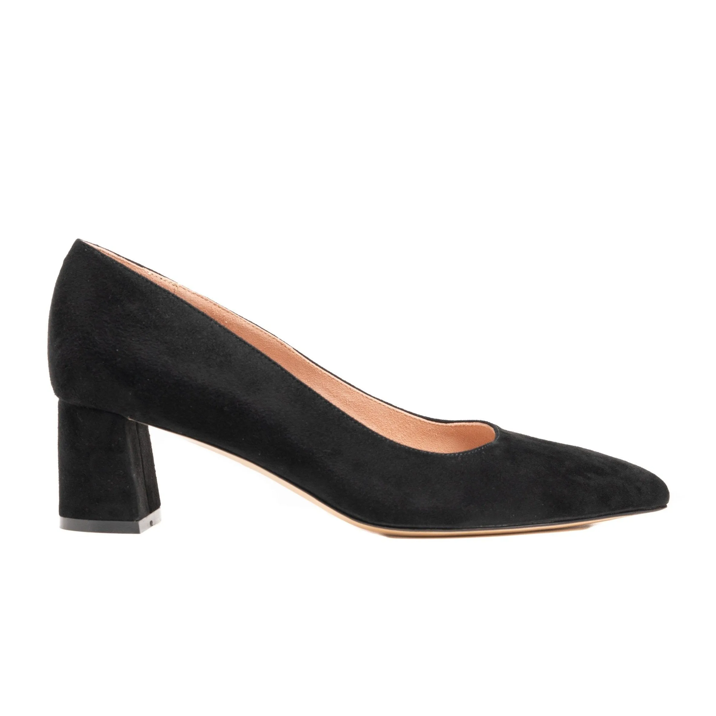 [SAMPLE] Seize the Gray Suede Lower Block Heel