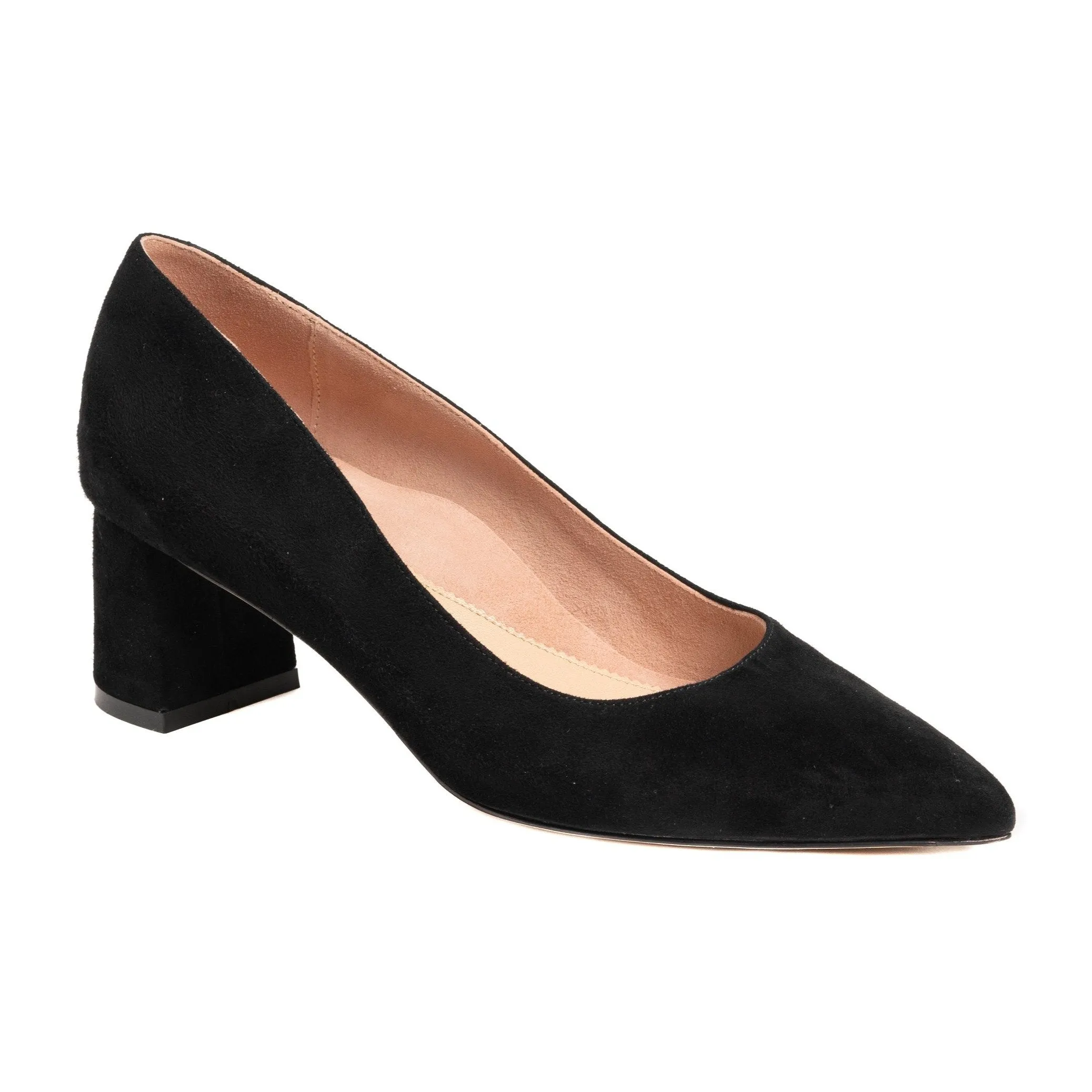 [SAMPLE] Seize the Gray Suede Lower Block Heel
