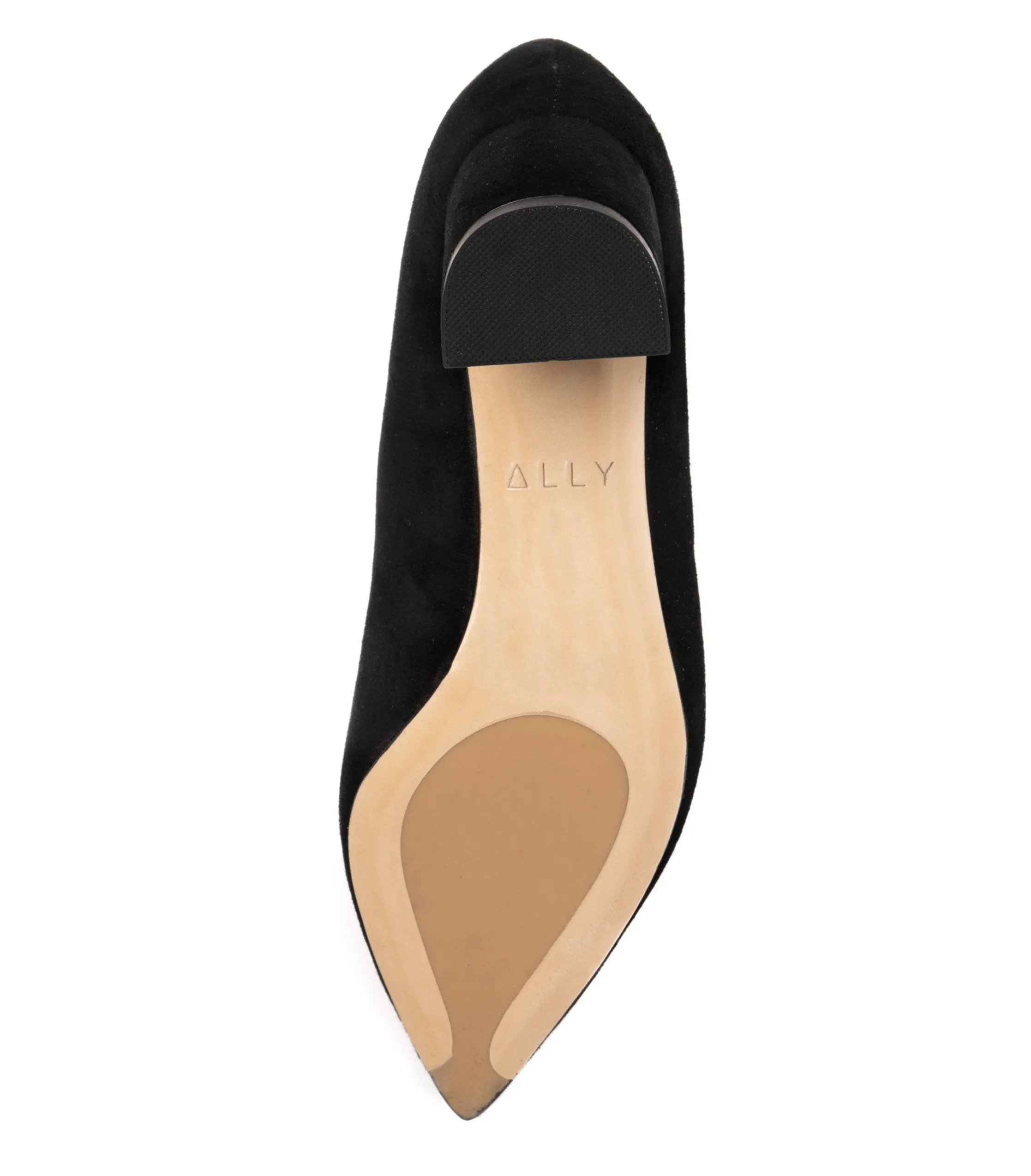 [SAMPLE] Seize the Gray Suede Lower Block Heel