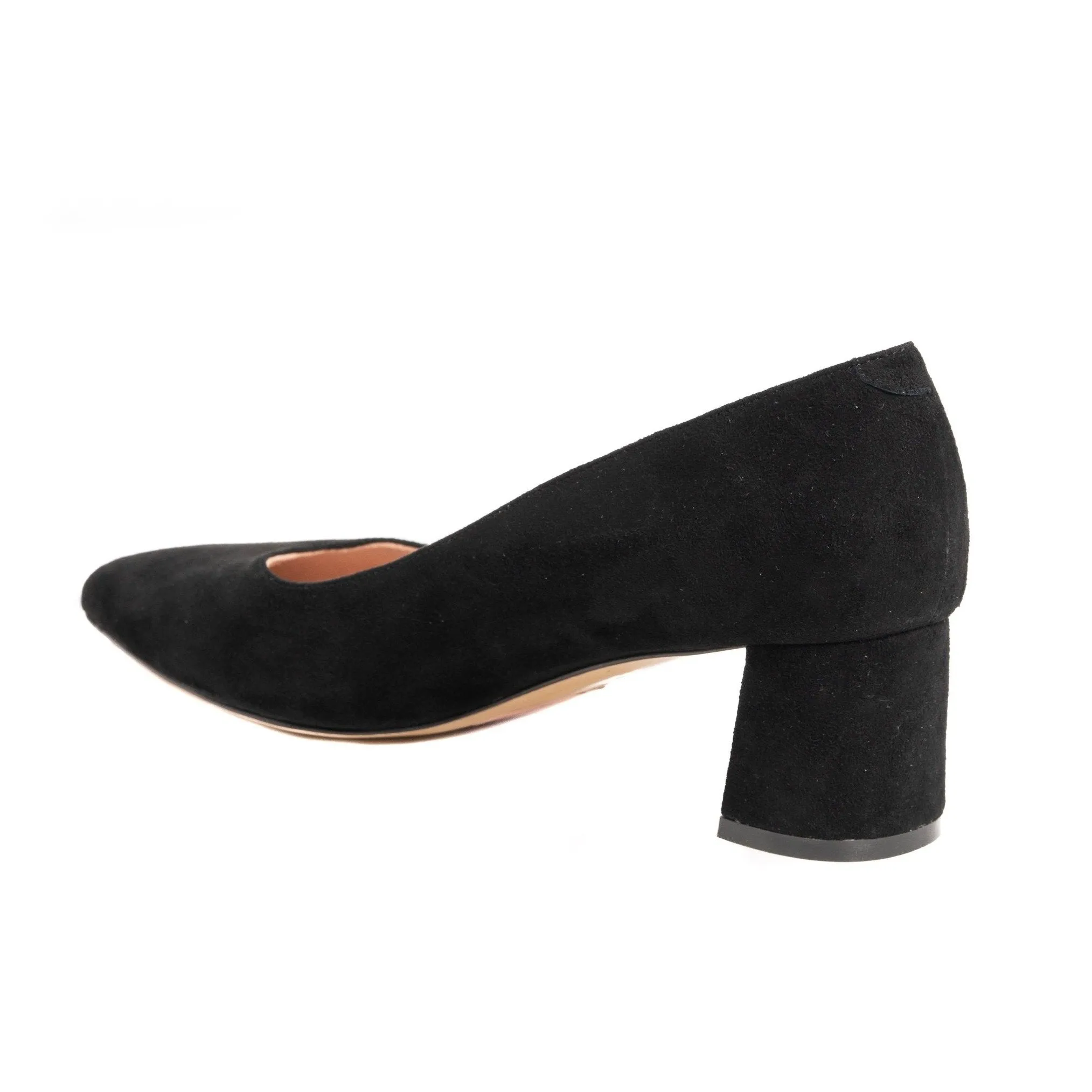 [SAMPLE] Seize the Gray Suede Lower Block Heel