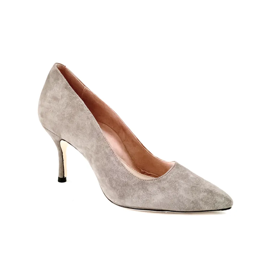 [SAMPLE] Seize the Gray Suede Pump