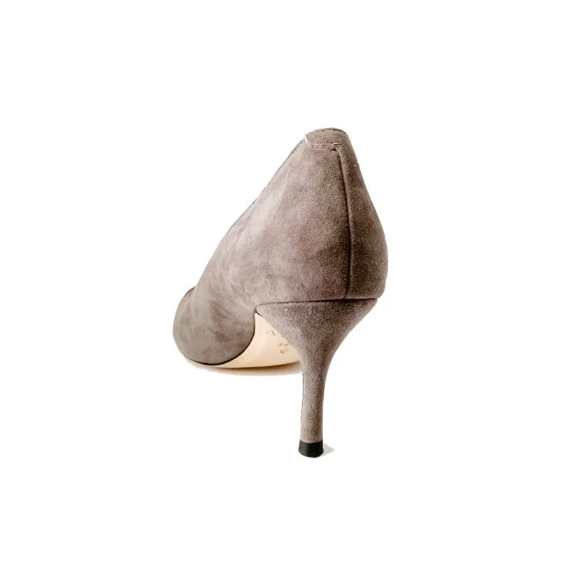 [SAMPLE] Seize the Gray Suede Pump