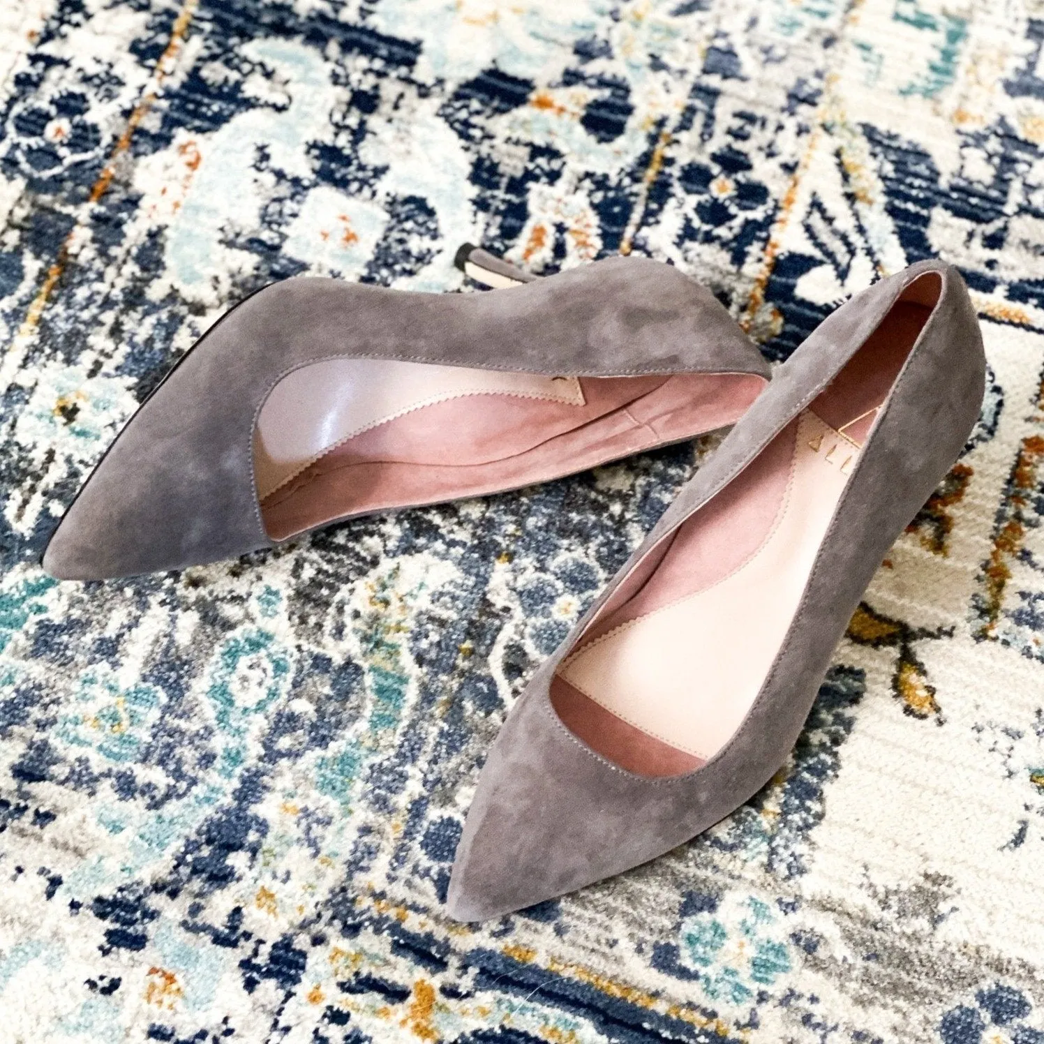 [SAMPLE] Seize the Gray Suede Pump