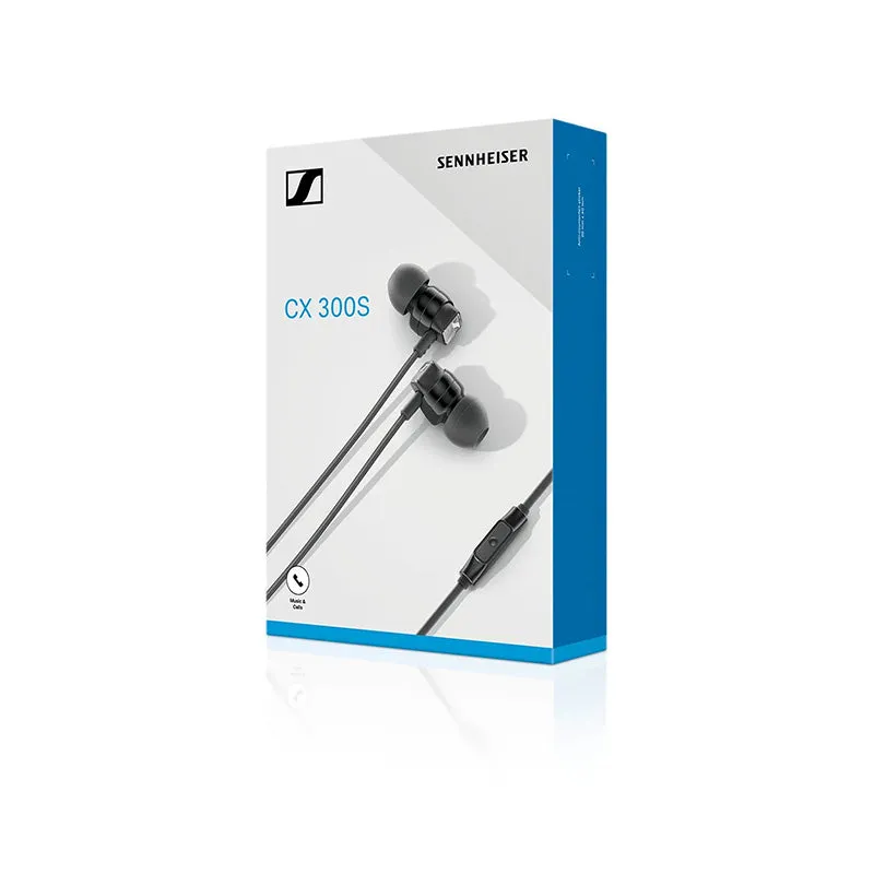 Sennheiser CX 300S In Ear Headphone with Microphone and One-Button Smart Remote CX300S