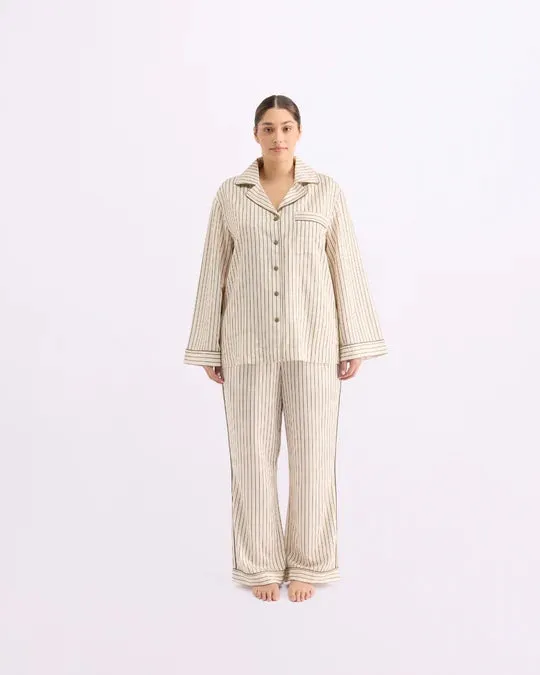 SLEEP PANT | MATCHA STRIPES