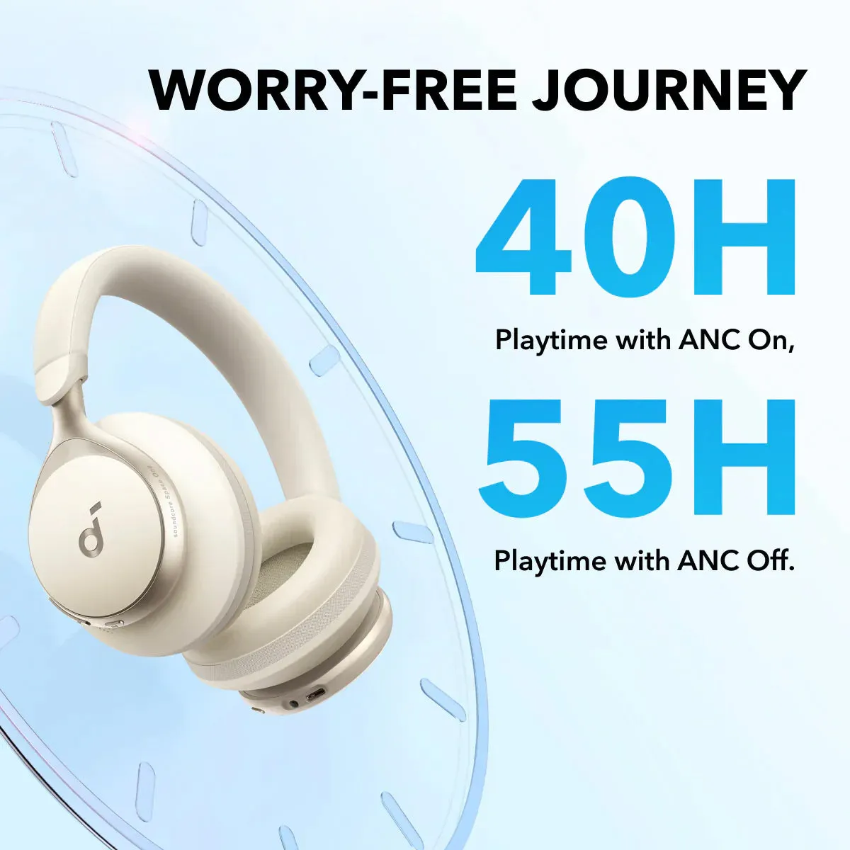 Soundcore Space One Wireless Headphones (White)