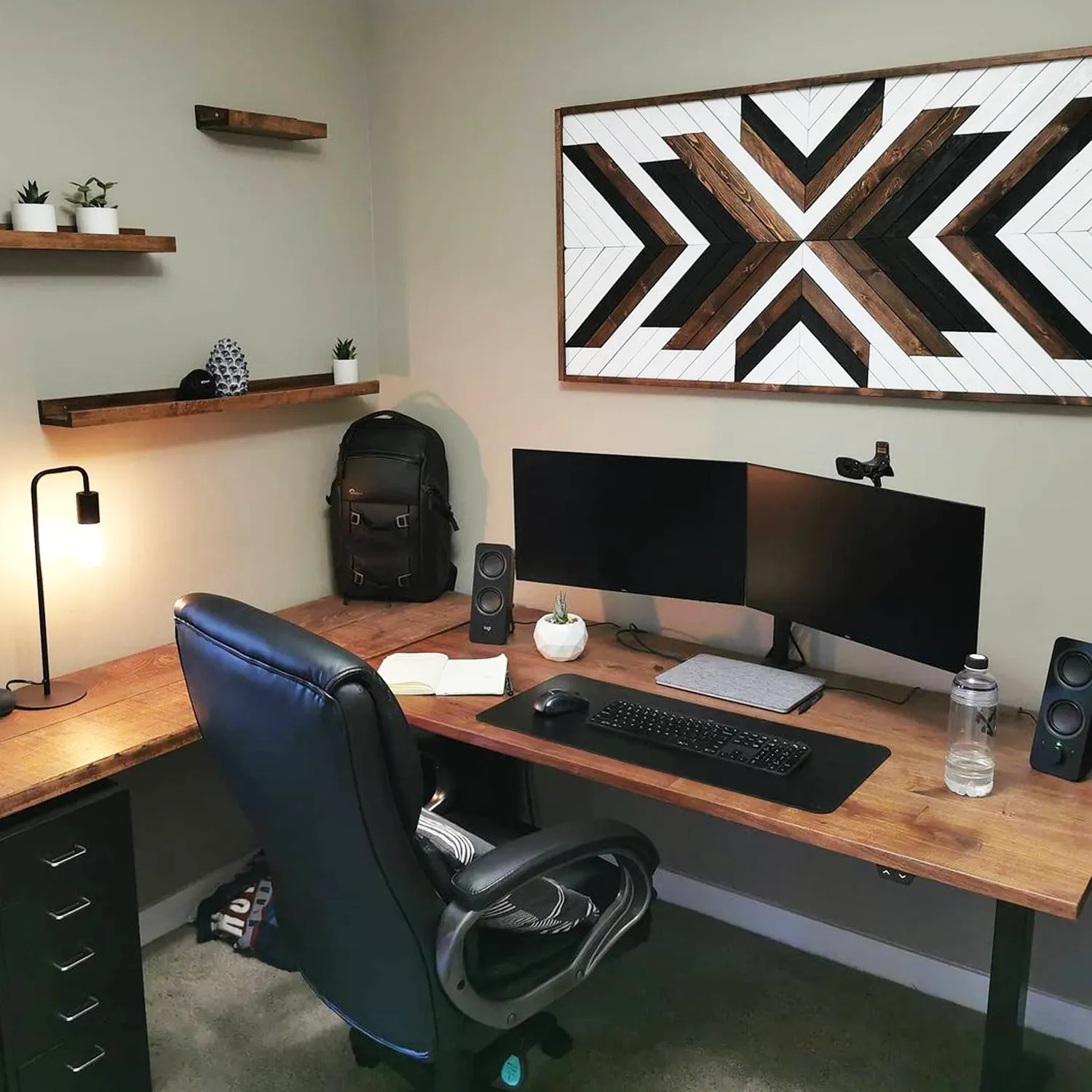 Standard Dual Monitor Mount,  Oversized for 2 LED-LCD Computer Monitors Up to 32"