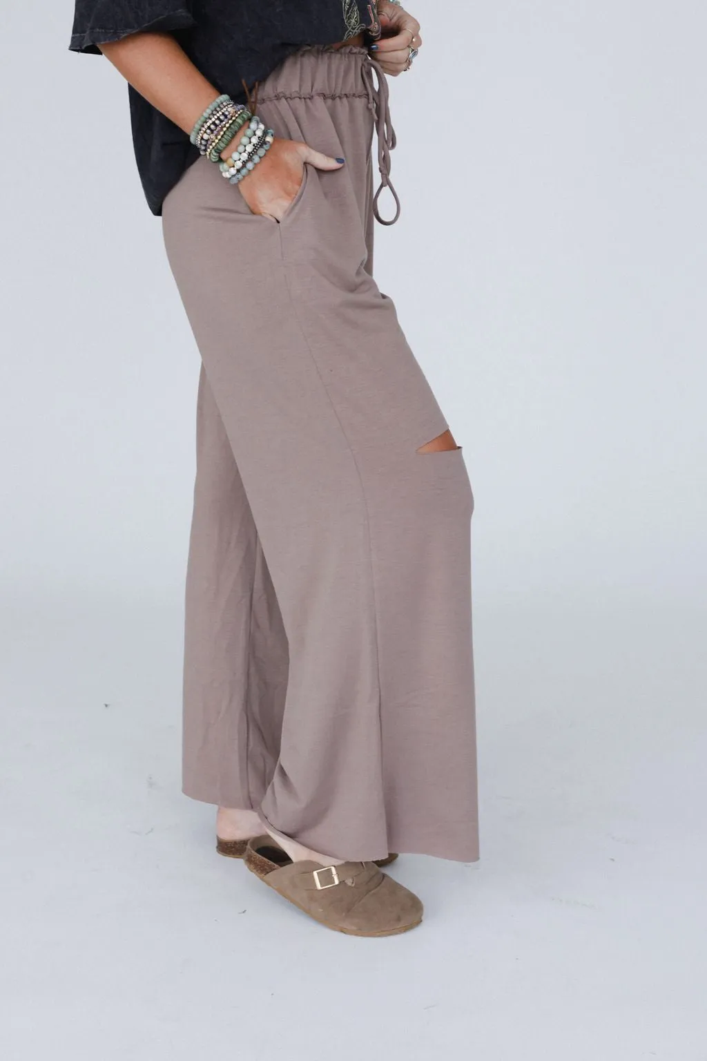 The Nest Cora Wide Leg Pants - Coco