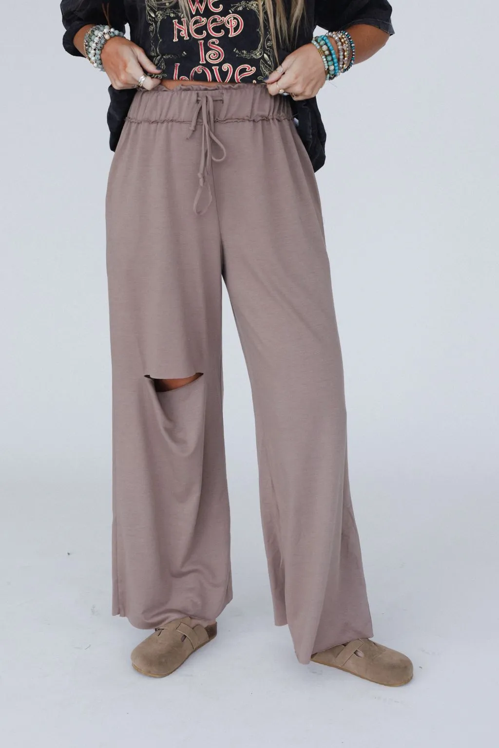 The Nest Cora Wide Leg Pants - Coco