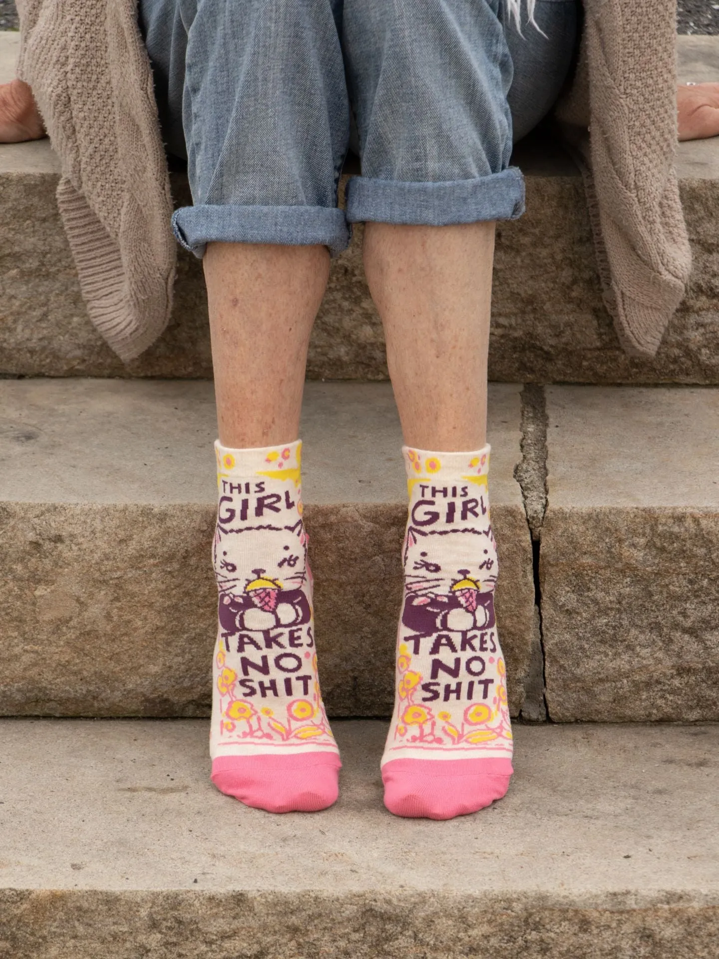 This Girl Takes No Shit W-Ankle Socks