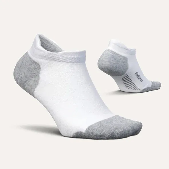 Unisex Elite Max Cushion No Show Tab - White