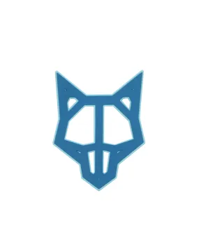 Wolfe Head Dark Blue/Light Blue