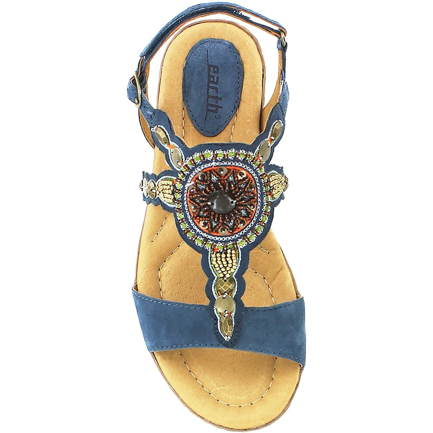 Women's Earth Sunbeam Moroccan Blue Suede