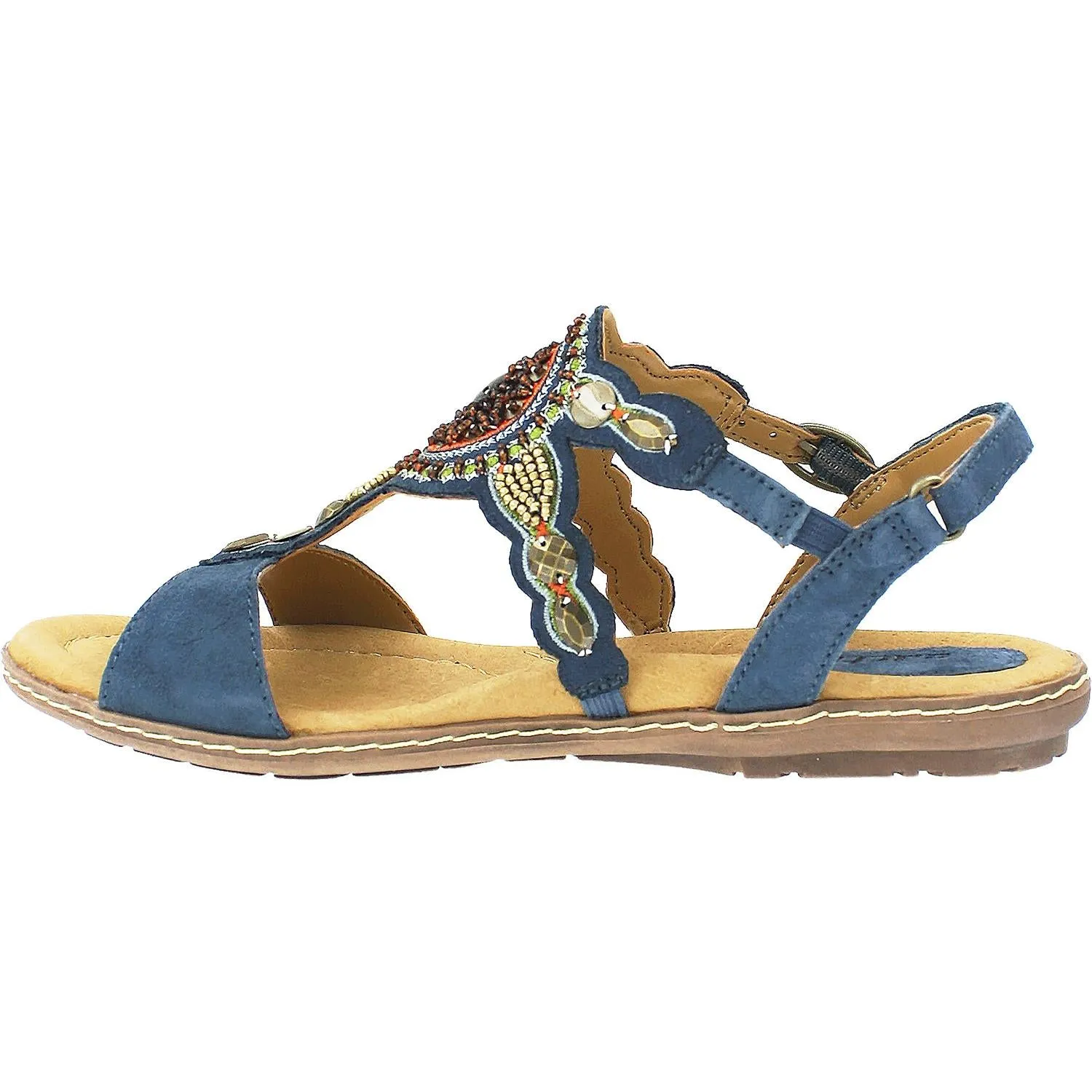 Women's Earth Sunbeam Moroccan Blue Suede