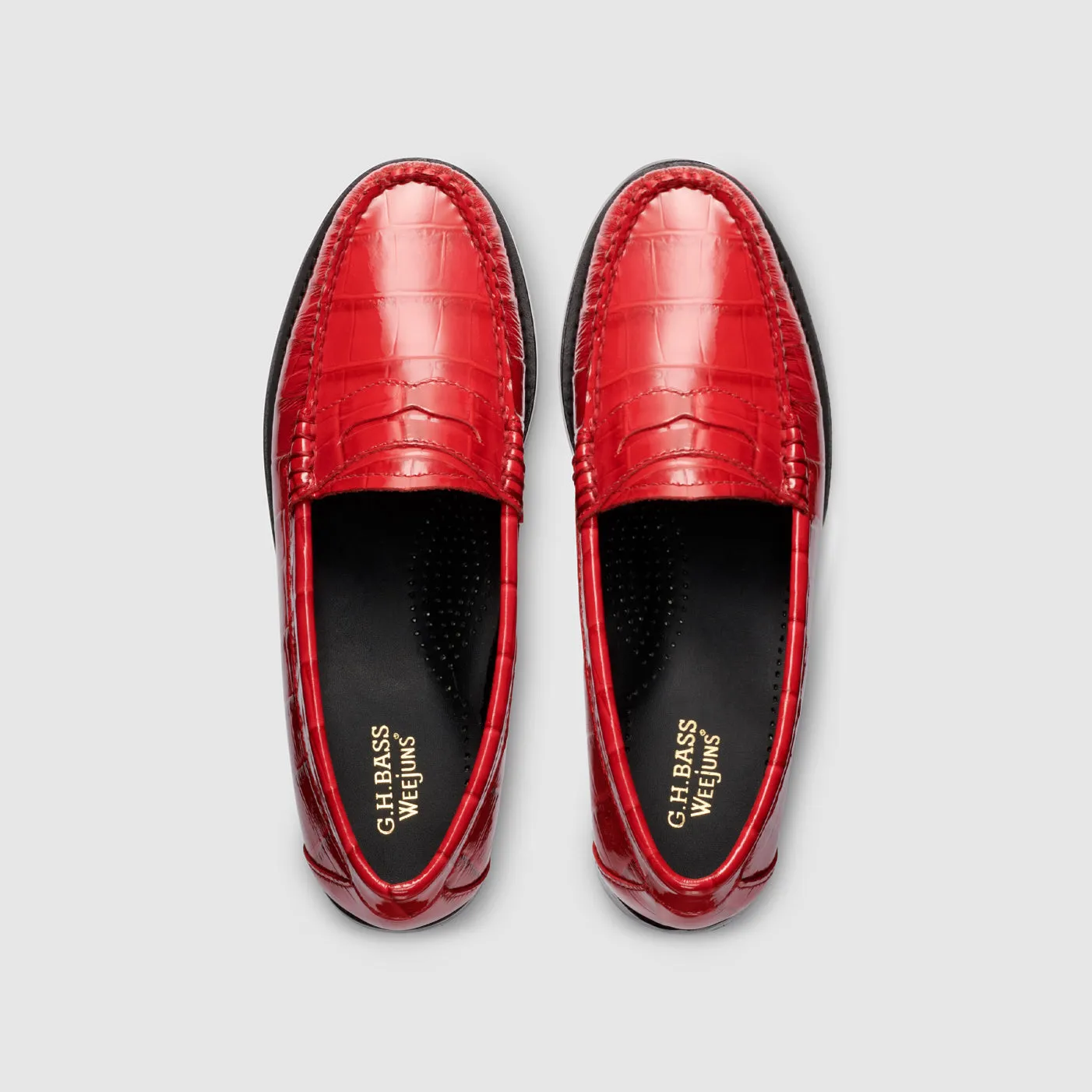 WOMENS WHITNEY CROCO WEEJUNS LOAFER